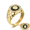 Creative Medusa Ring for Men Inlaid with Zircon Fashion Domineering Rings Female Punk Style Jewelry Gifts Wholesale - Tuzzut.com Qatar Online Shopping