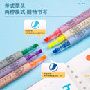 Deli Highlighter 6Pcs/Bag 6 Colors Cute Pen Mark Pen - Tuzzut.com Qatar Online Shopping
