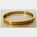 Design Gold Color Zircon And Minus Nut Nail Bracelet & Bangle For Woman Stainless Steel Screw Brand Jewelry - Tuzzut.com Qatar Online Shopping