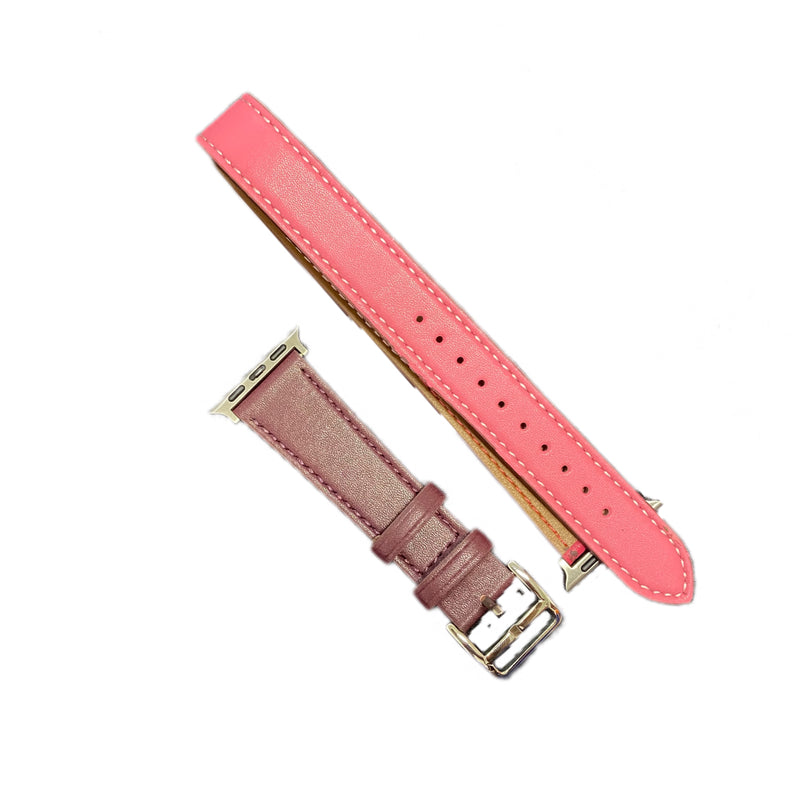 Leather strap for apple watch band and case 38 mm 40mm 41mm Apple Watch Band - HRK4002 - X53463524 - Tuzzut.com Qatar Online Shopping