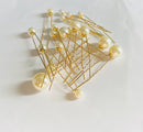 18pcs/pack Gold Wedding Hair Pins Pearl Headpiece Bridal Hairpins Bride Handmade Hair Clip Leaf Hairwear For Women Jewelry - Tuzzut.com Qatar Online Shopping