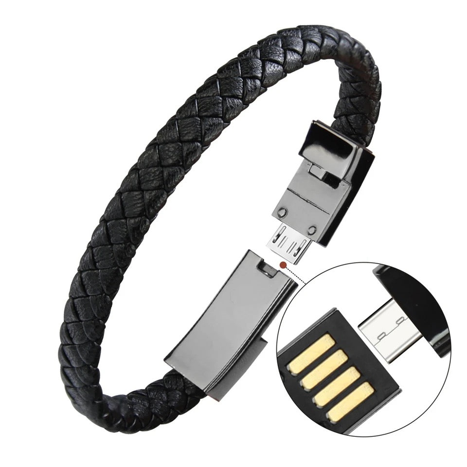 Bracelet USB Charging Micro Cable Data Charging Cord Bracelet USB Charging Micro Cable Data Charging Cord