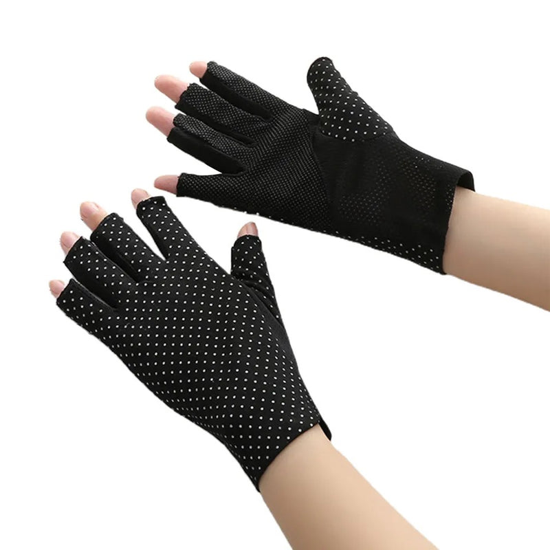 Sun Protection Gloves Ladies Half Finger Driving Thin Section Short Anti-Slip Personal Care Sun Protective Newly - X4454831 63 (HRK4001) - Tuzzut.com Qatar Online Shopping