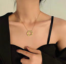 Fashion Chain Necklace Circle Hollow Metal Stick Pendant Necklaces For Women Fashion Neck Jewelry - X4453492 - Tuzzut.com Qatar Online Shopping