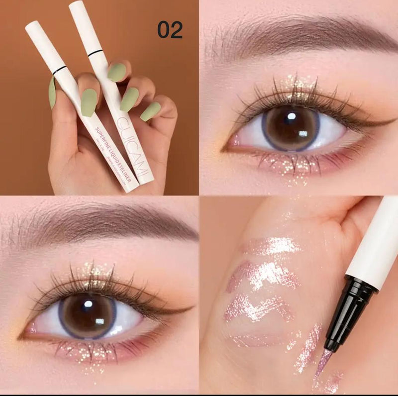 Diamond Glitter Eye Pencil Waterproof Makeup Highlighter White Pearl Brighten Silkworm Liquid Shadow Eyeliner Pencil - Tuzzut.com Qatar Online Shopping