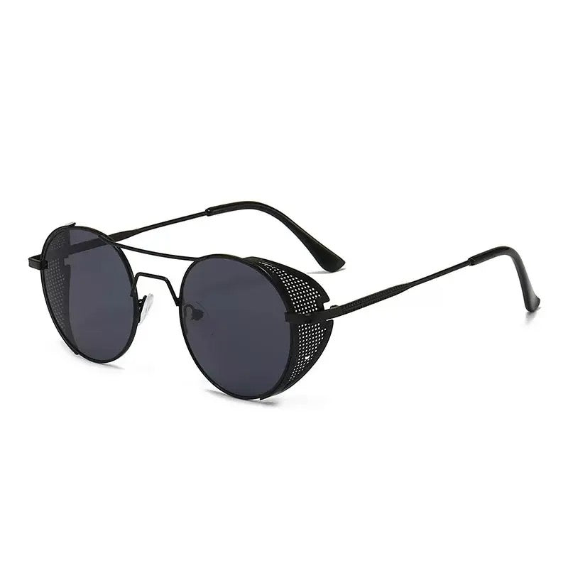 Men and Women Classic Gothic Round Metal Frame Sunglasses - X457512813 - Tuzzut.com Qatar Online Shopping