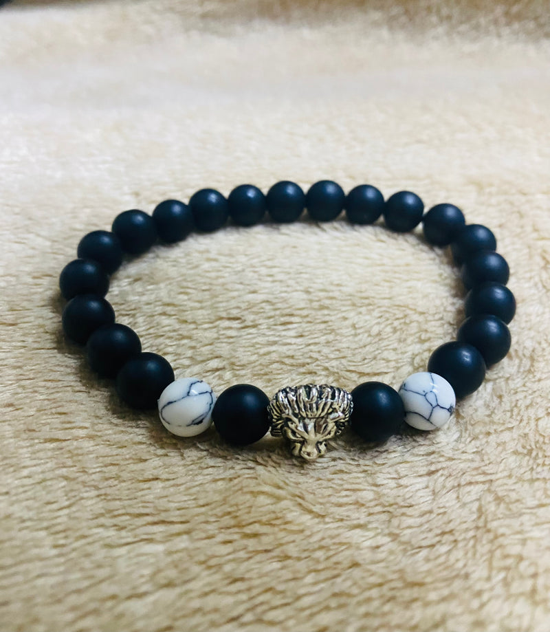 Natural Stone Fashion Lion Charm Bracelet Men women - Tuzzut.com Qatar Online Shopping