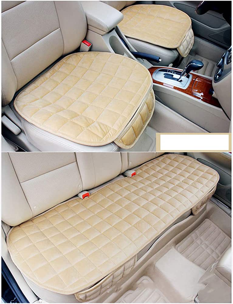 3 Pcs Car Seat Cover Front Rear Fabric Cushion Breathable Protector Mat Pad Car Universal Auto Interior Styling Truck SUV Van - S4054030 47 - HRK4001 - Tuzzut.com Qatar Online Shopping