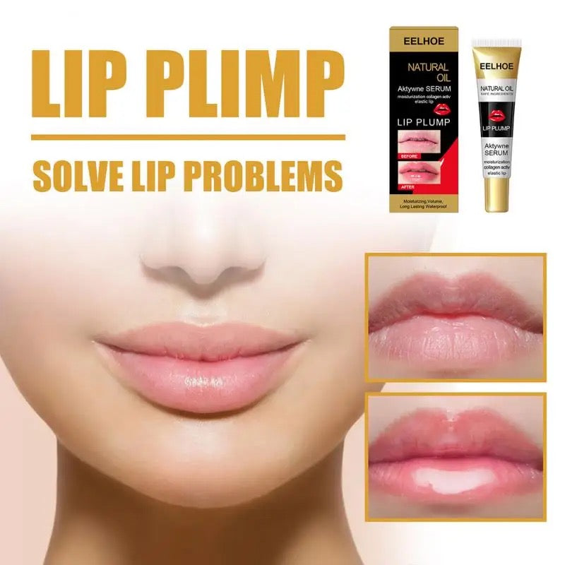 Lip Plumper Moisturizing Argan Oil Lip Plumper Gloss Lips Augmentation Collagen Activelastic Lip Eelhoe - Tuzzut.com Qatar Online Shopping