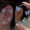 1 Pc Fashion Shining Zircon Butterfly Ear Clip Earrings for Women Girls X4440589 - Tuzzut.com Qatar Online Shopping