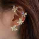 1 Pc Fashion Shining Zircon Butterfly Ear Clip Earrings for Women Girls X4440589 - Tuzzut.com Qatar Online Shopping