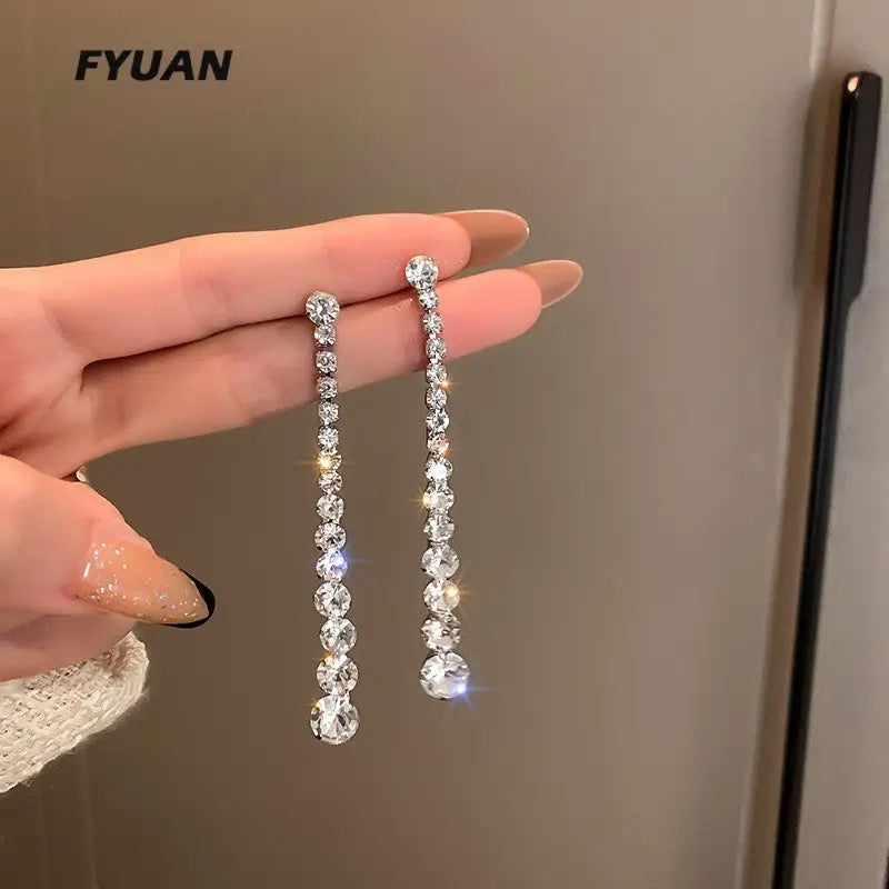 Geometric Zircon Crystal Earrings S4604939 Geometric Zircon Crystal Earrings S4604939