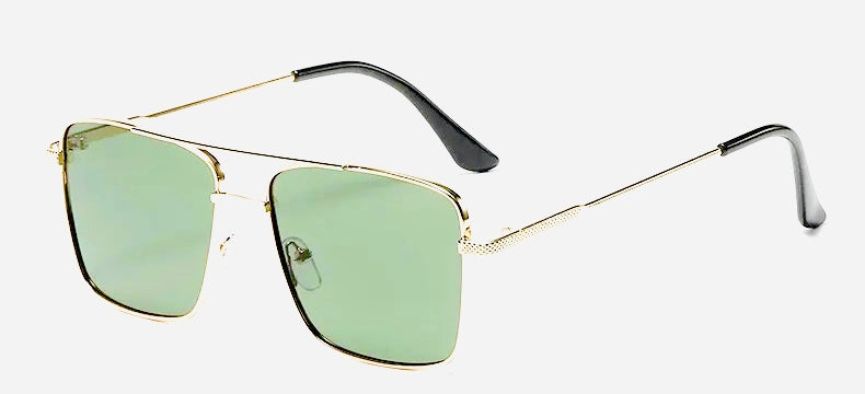 New Gradient Sunglasses for Men Fashion Metal Big Frame Sun Glasses Brand Design Luxury   - HRK4007 - Tuzzut.com Qatar Online Shopping