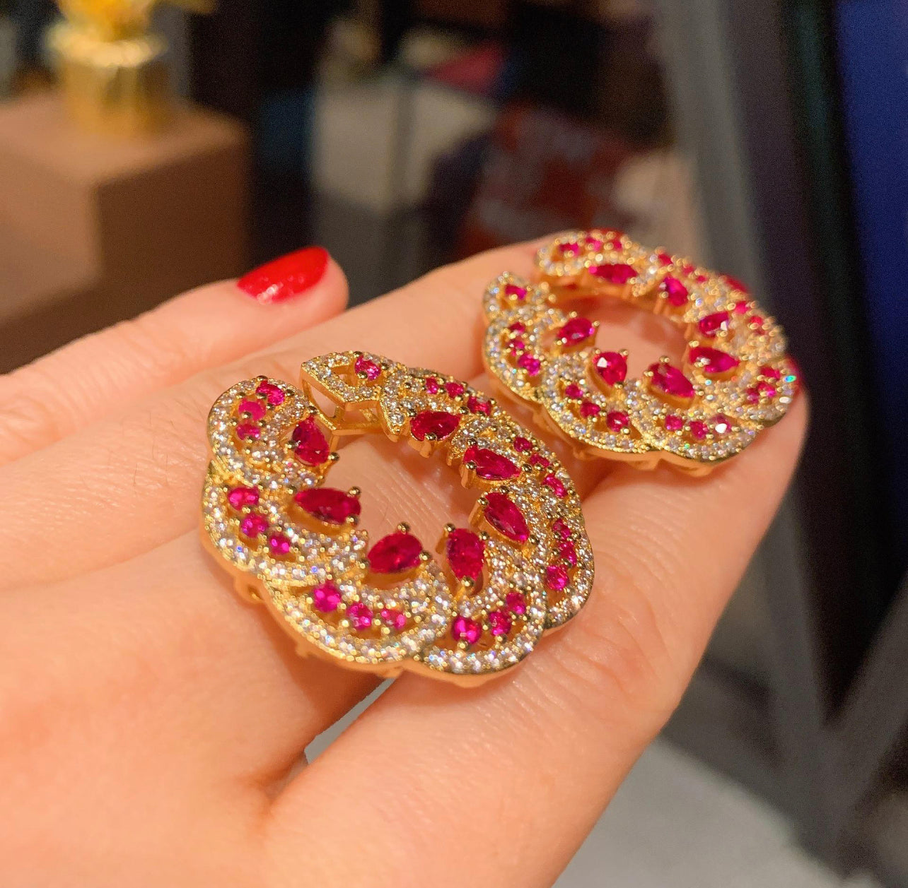 Korean style temperament women's earrings Korean style temperament women's earrings