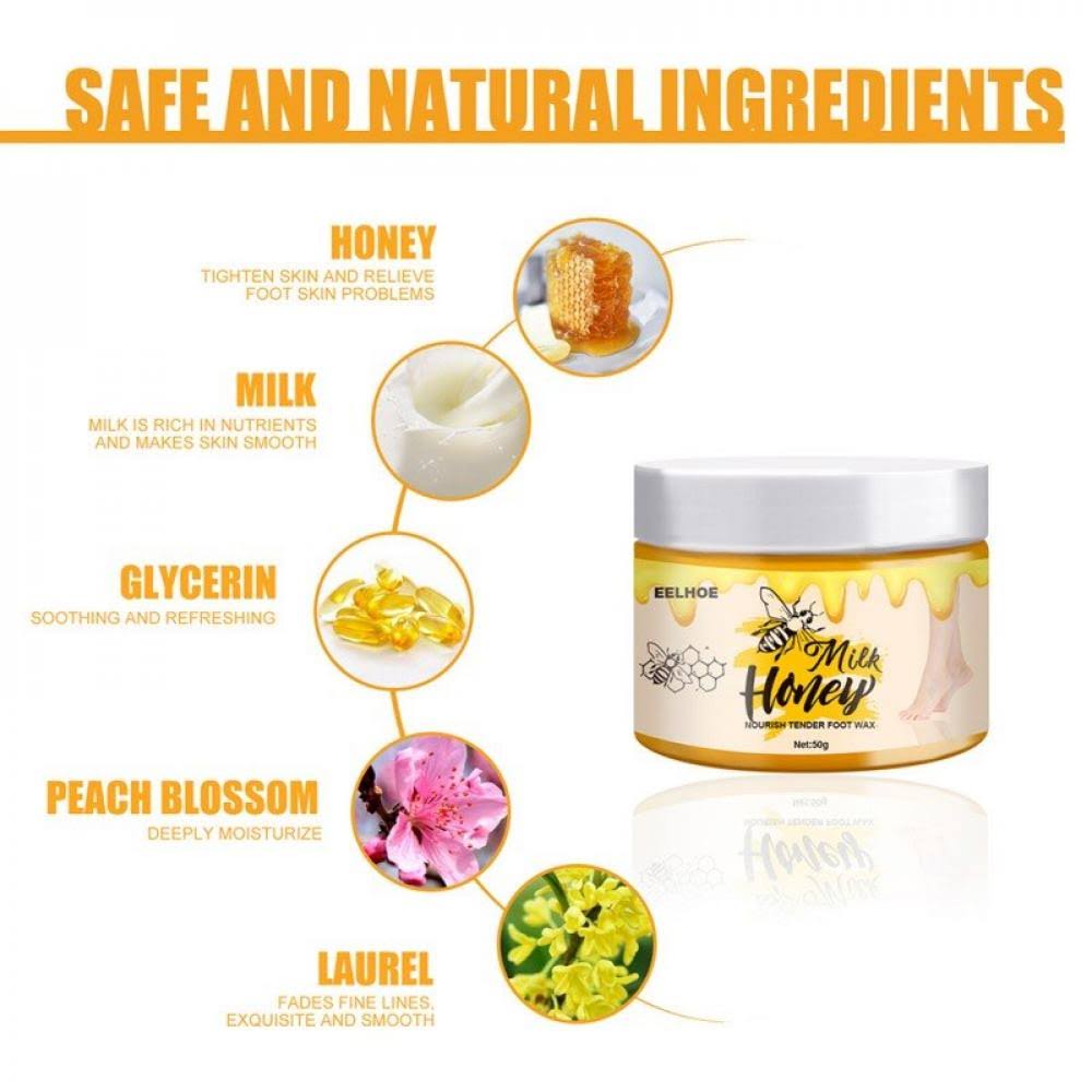 Milk Honey Nourishing for Men Women Moisturizing Foot Care Soft Skin 50g Smooth Foot Masks Milk Honey Nourishing for Men Women Moisturizing Foot Care Soft Skin 50g Smooth Foot Masks