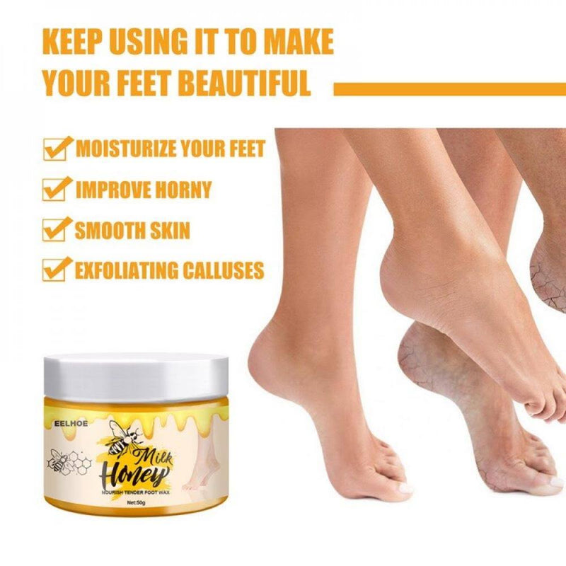 Milk Honey Nourishing for Men Women Moisturizing Foot Care Soft Skin 50g Smooth Foot Masks - Tuzzut.com Qatar Online Shopping