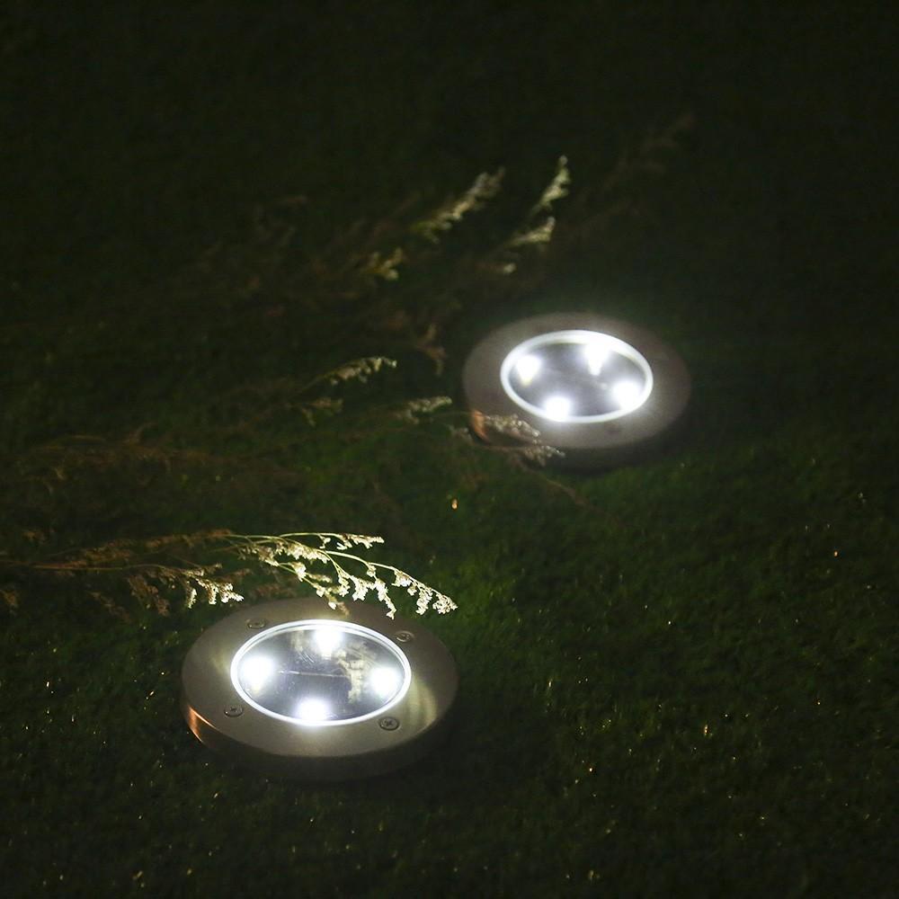 LED Solar Powered In-Ground Lights - Solar Pathway Lights (2 Pcs Value Pack) TEK 405 LED Solar Powered In-Ground Lights - Solar Pathway Lights (2 Pcs Value Pack) TEK 405