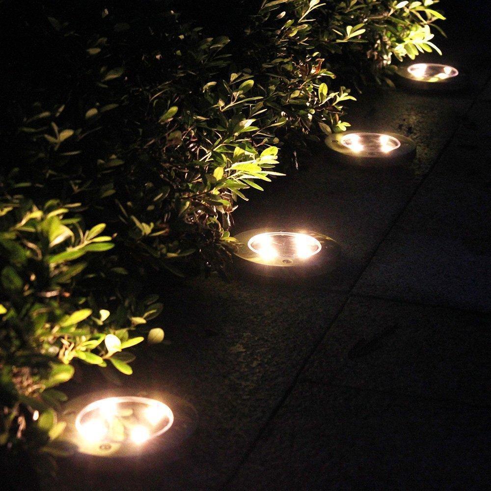 LED Solar Powered In-Ground Lights - Solar Pathway Lights (2 Pcs Value Pack) TEK 405 LED Solar Powered In-Ground Lights - Solar Pathway Lights (2 Pcs Value Pack) TEK 405