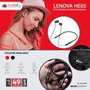 Lenovo HE05 Bluetooth Wireless Neckband Earphone - Tuzzut.com Qatar Online Shopping