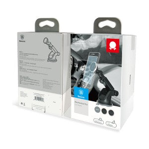 Baseus Mechanical Era Magnet Phone Car Holder Mount Silver SULX-OS - Tuzzut.com Qatar Online Shopping