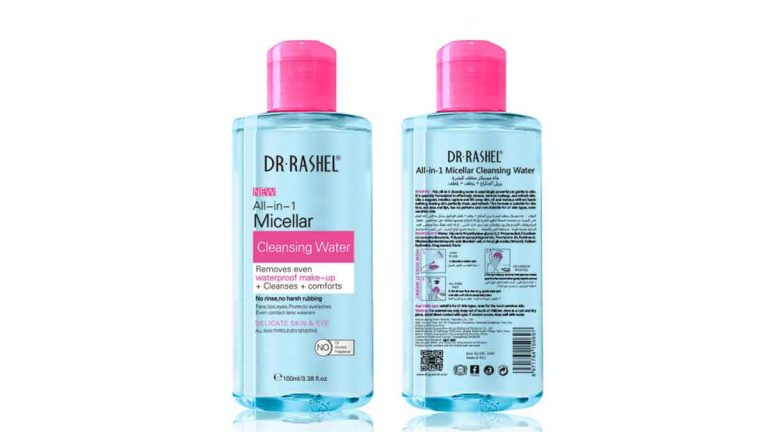 DR.RASHEL All In 1 Micellar Cleansing Water Cleanses Comforts Removes Even Waterproof Makeup Remover 100ml DRL-1444 - Tuzzut.com Qatar Online Shopping