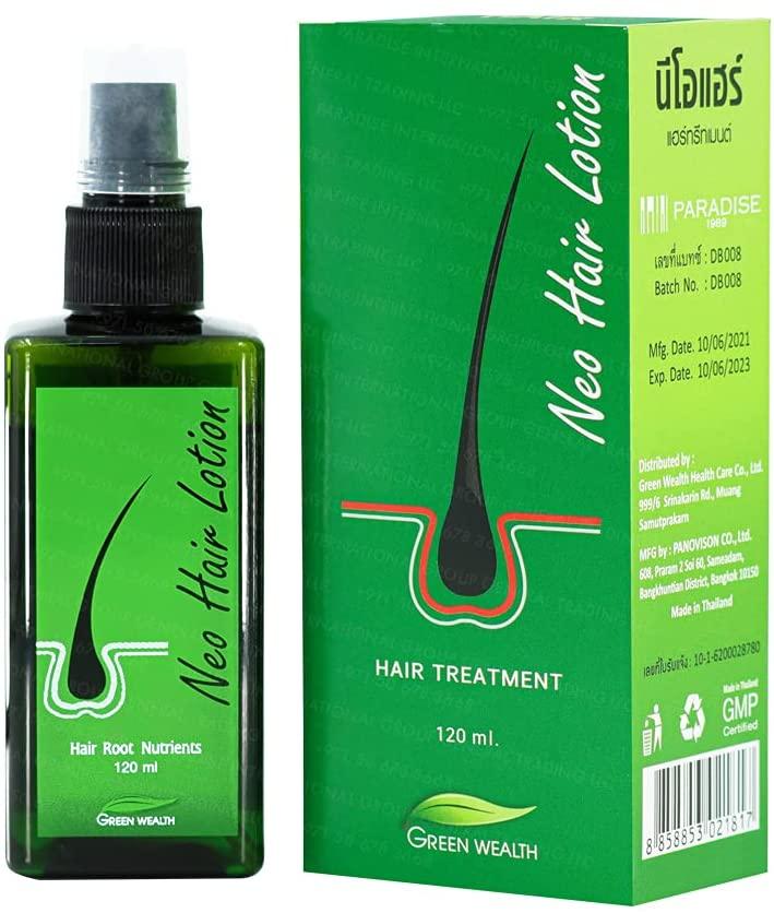 Green Wealth Paradise Neo Hair Lotion - Hair Treatment and Root Nutrients 120ml + Free Derma Roller - Tuzzut.com Qatar Online Shopping
