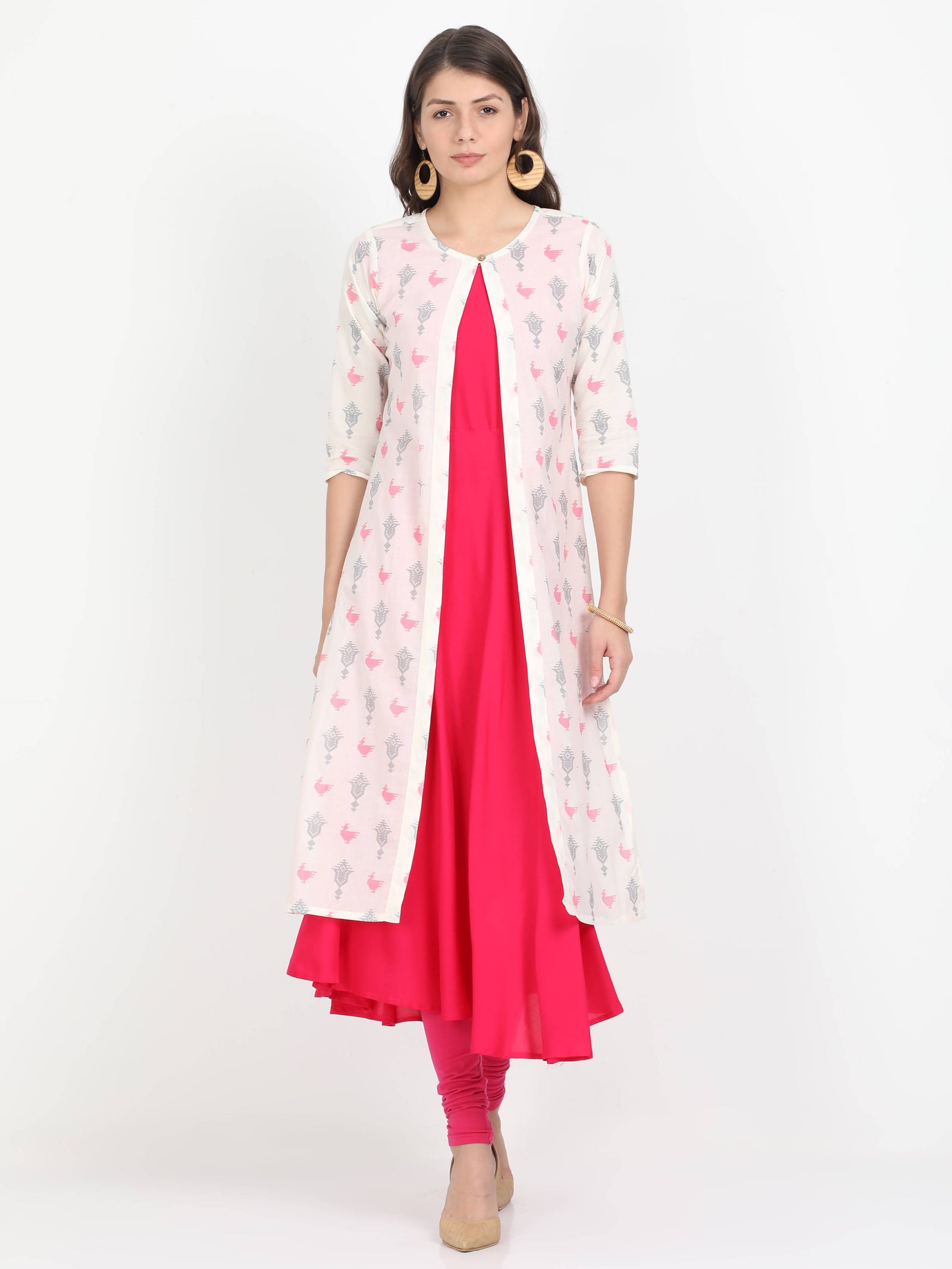 Women Long Kurta with Detachable Top Women Long Kurta with Detachable Top