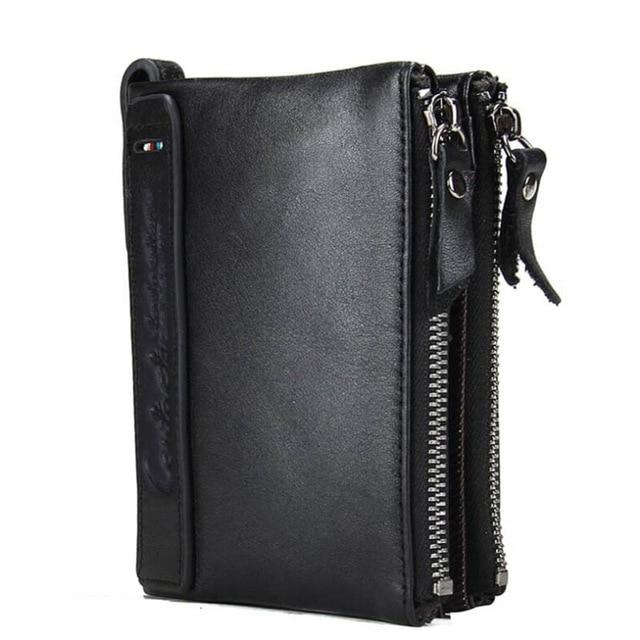 Contact's Vintage Crazy Horse Cowhide Genuine Leather Wallet N0029 Contact's Vintage Crazy Horse Cowhide Genuine Leather Wallet N0029