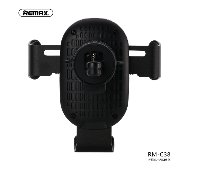 Remax RM-C38 Wireless Charger And Car Vent Mount Holder -Black - Tuzzut.com Qatar Online Shopping