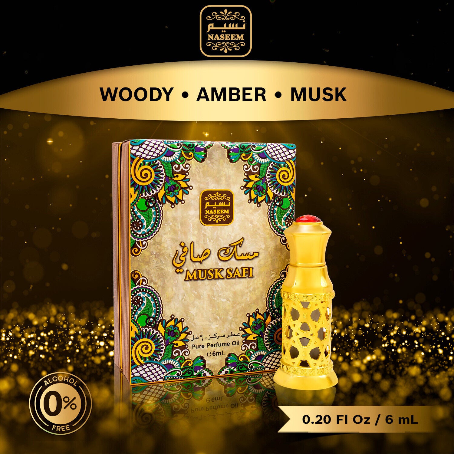 Musk Safi Pure Perfume Oil Attar 6ml by Naseem Musk Safi Pure Perfume Oil Attar 6ml by Naseem