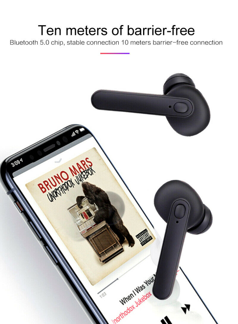 DT-5 TWS Wireless Bluetooth Headset 5.0 HIFI Earbuds Earphone Stereo Headphone - Tuzzut.com Qatar Online Shopping
