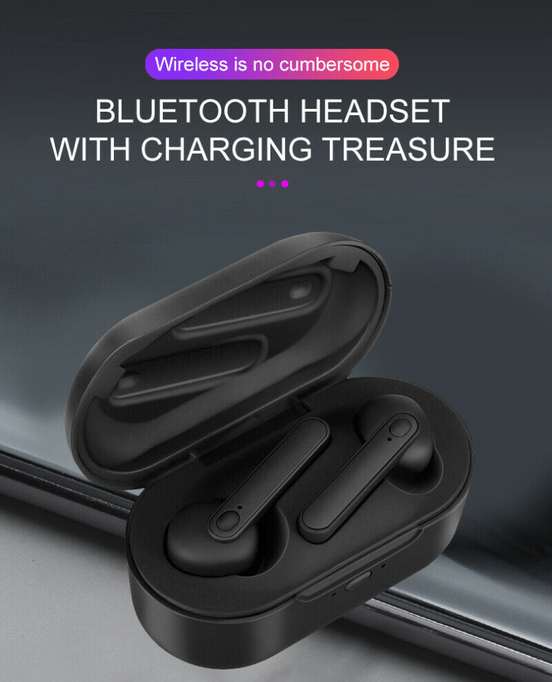 DT-5 TWS Wireless Bluetooth Headset 5.0 HIFI Earbuds Earphone Stereo Headphone - Tuzzut.com Qatar Online Shopping