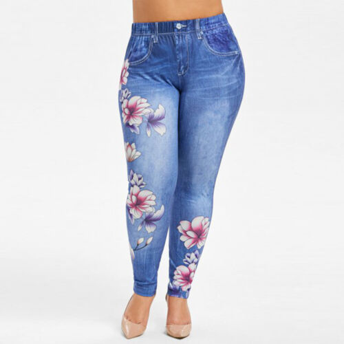 Women High Waisted Stretchy Skinny Jeans Ladies Denim Jeggings Pants S4590260 - Tuzzut.com Qatar Online Shopping