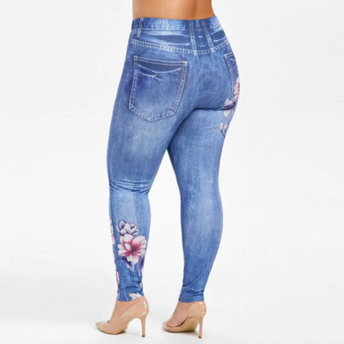 Women High Waisted Stretchy Skinny Jeans Ladies Denim Jeggings Pants S4590260 - Tuzzut.com Qatar Online Shopping