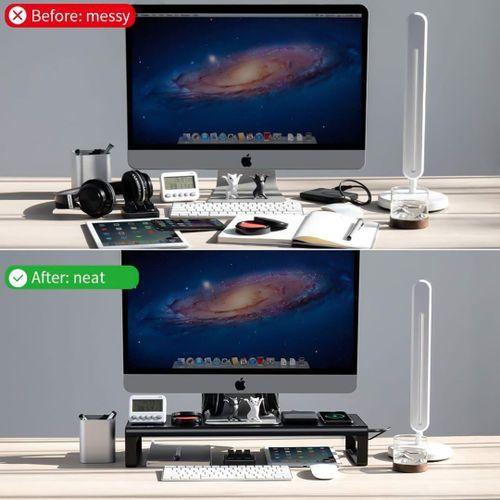 Vaydeer Smart Monitor Stand Base Wireless Charge with USB 3.0 Desk Hub - NB422 - Tuzzut.com Qatar Online Shopping