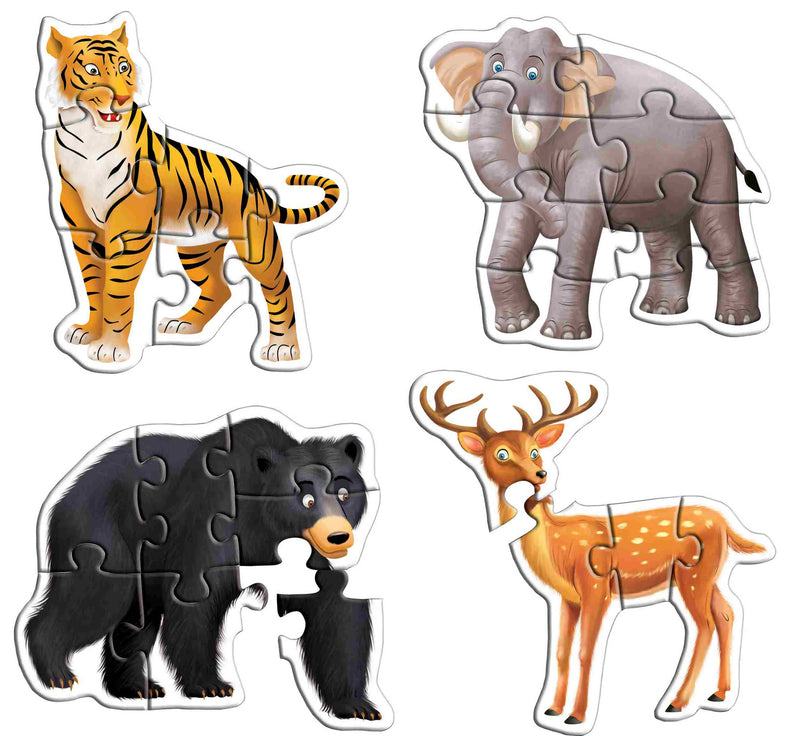 Early Puzzles Step II-Wild Animals - Tuzzut.com Qatar Online Shopping