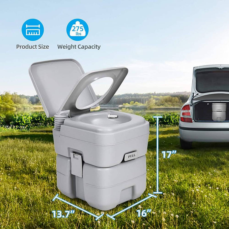 Privacy Tent + Portable Toilet + Portable Pressure Shower Non-electric - Tuzzut.com Qatar Online Shopping