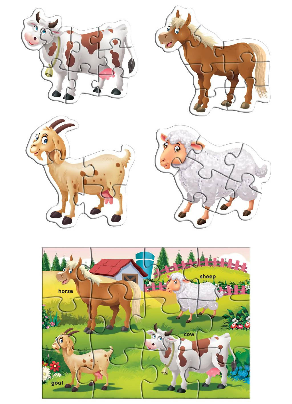 Early Puzzles Step II-Farm Animals Early Puzzles Step II-Farm Animals