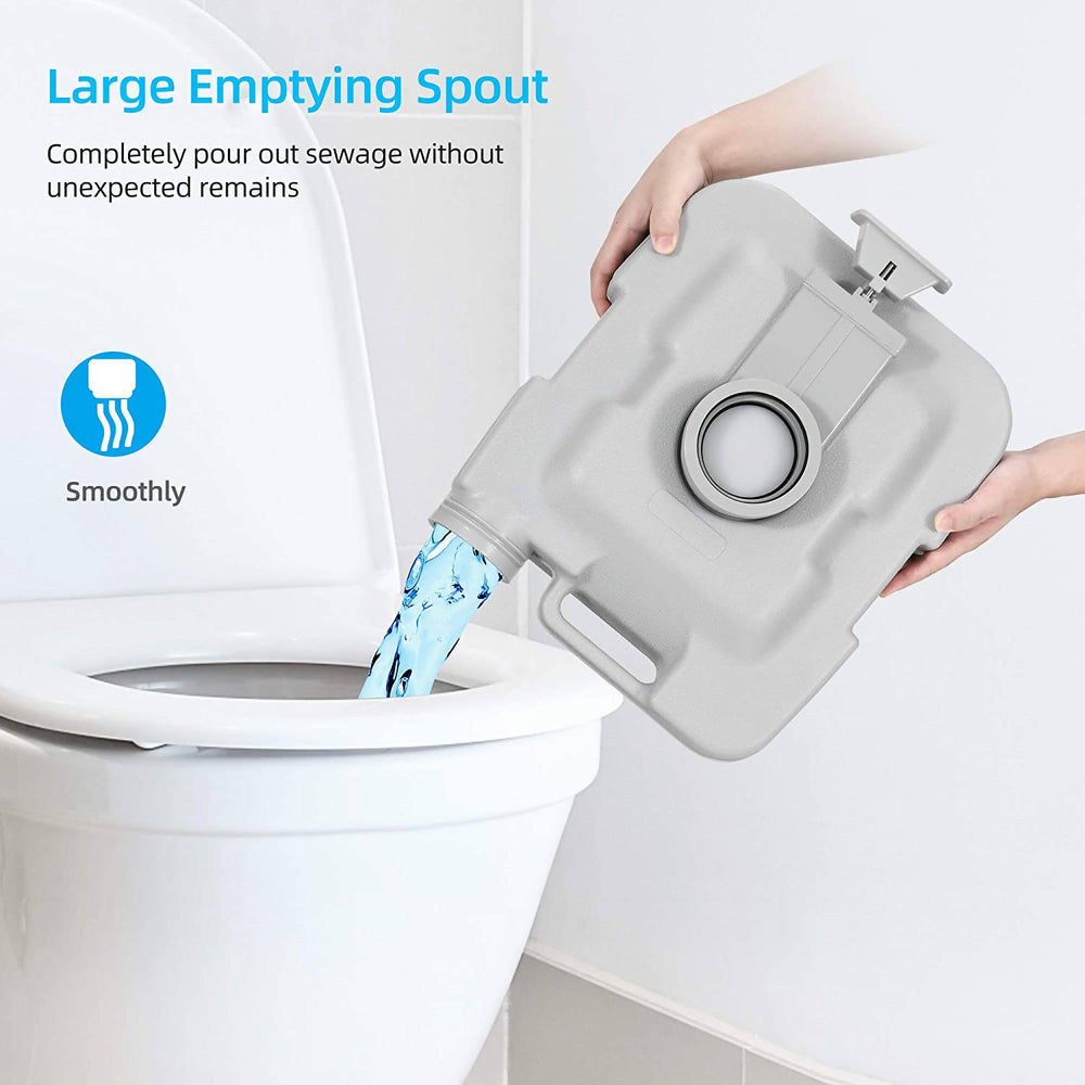 Portable Toilet with Water & Waste Storage Tank Portable Toilet with Water & Waste Storage Tank