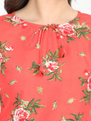 Women Printed Casual Short top - Tuzzut.com Qatar Online Shopping
