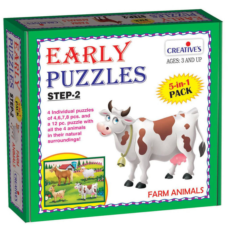 Early Puzzles Step II-Farm Animals - Tuzzut.com Qatar Online Shopping